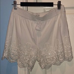 White Imperial Star Girl Shorts.